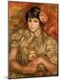 Girl with a Rose-Pierre-Auguste Renoir-Mounted Giclee Print
