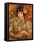 Girl with a Rose-Pierre-Auguste Renoir-Framed Stretched Canvas