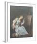 Girl with a Spindle-Jean-Baptiste Greuze-Framed Collectable Print