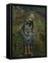 Girl with a Stick, 1881-Camille Pissarro-Framed Stretched Canvas