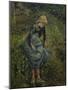 Girl with a Stick, 1881-Camille Pissarro-Mounted Giclee Print