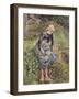 Girl with a Stick, 1881-Camille Pissarro-Framed Giclee Print