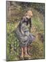 Girl with a Stick, 1881-Camille Pissarro-Mounted Giclee Print