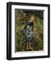 Girl with a Stick-Camille Pissarro-Framed Art Print