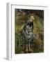 Girl with a Stick-Camille Pissarro-Framed Art Print