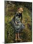 Girl with a Stick-Camille Pissarro-Mounted Art Print