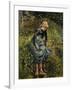 Girl with a Stick-Camille Pissarro-Framed Art Print