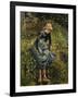 Girl with a Stick-Camille Pissarro-Framed Art Print