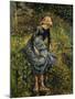 Girl with a Stick-Camille Pissarro-Mounted Art Print