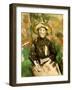 Girl with a Straw Hat, 1896-Paul Cézanne-Framed Giclee Print
