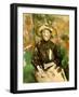 Girl with a Straw Hat, 1896-Paul Cézanne-Framed Giclee Print