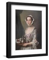 Girl with a Tray,  c.1750-Philippe Mercier-Framed Premium Giclee Print