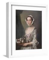 Girl with a Tray,  c.1750-Philippe Mercier-Framed Premium Giclee Print