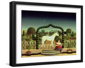 Girl with a Unicorn, 1980-Anthony Southcombe-Framed Giclee Print