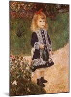 Girl with a Watering Can-Pierre-Auguste Renoir-Mounted Art Print