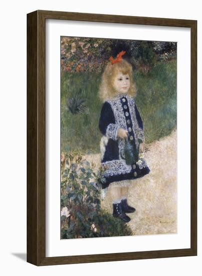 Girl with a Watering Can-Pierre-Auguste Renoir-Framed Giclee Print