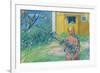 Girl with Apple Blossom, 1914-Carl Larsson-Framed Giclee Print