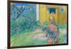 Girl with Apple Blossom, 1914-Carl Larsson-Framed Giclee Print