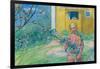 Girl with Apple Blossom, 1914-Carl Larsson-Framed Giclee Print