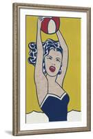 Girl with Ball-Roy Lichtenstein-Framed Art Print