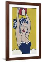 Girl with Ball-Roy Lichtenstein-Framed Art Print