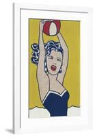 Girl with Ball-Roy Lichtenstein-Framed Art Print