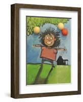 Girl with Balloons-Tim Nyberg-Framed Giclee Print