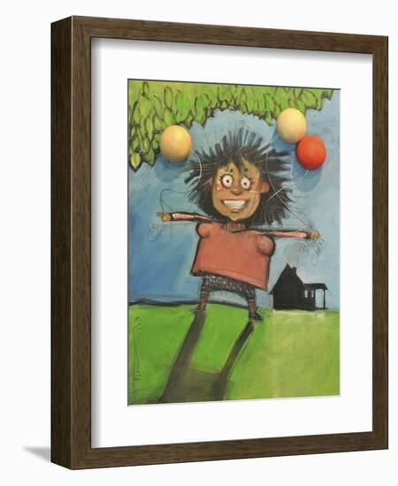 Girl with Balloons-Tim Nyberg-Framed Giclee Print