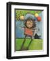 Girl with Balloons-Tim Nyberg-Framed Giclee Print