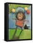 Girl with Balloons-Tim Nyberg-Framed Stretched Canvas