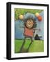 Girl with Balloons-Tim Nyberg-Framed Giclee Print