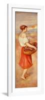 Girl with Basket of Fish, C. 1889-Pierre-Auguste Renoir-Framed Giclee Print