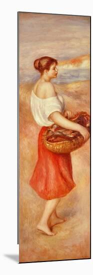 Girl with Basket of Fish, C. 1889-Pierre-Auguste Renoir-Mounted Giclee Print