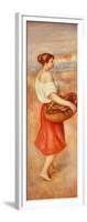 Girl with Basket of Fish, C. 1889-Pierre-Auguste Renoir-Framed Giclee Print