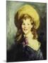 Girl with Big Hat-Robert Cozad Henri-Mounted Giclee Print