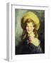 Girl with Big Hat-Robert Cozad Henri-Framed Giclee Print