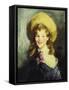 Girl with Big Hat-Robert Cozad Henri-Framed Stretched Canvas