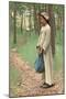 Girl with Bindle-Louis Welden Hawkins-Mounted Giclee Print