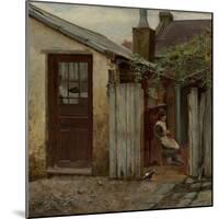 Girl with Bird at the King Street Bakery, 1886-Frederick McCubbin-Mounted Giclee Print