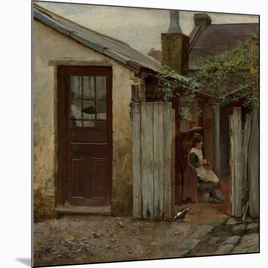 Girl with Bird at the King Street Bakery, 1886-Frederick McCubbin-Mounted Giclee Print