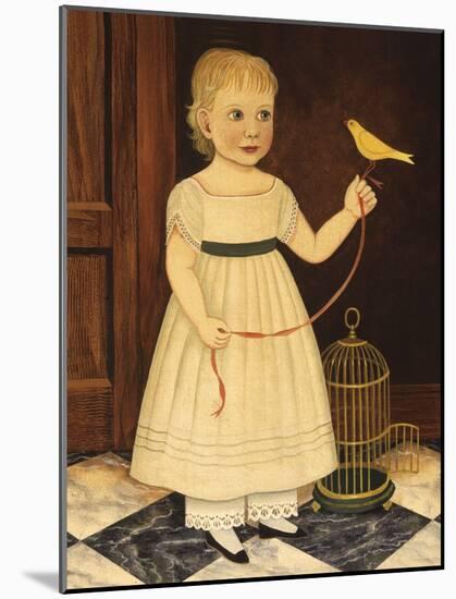 Girl with Bird-Diane Ulmer Pedersen-Mounted Art Print