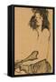 Girl with Black Hair, 1911-Egon Schiele-Framed Stretched Canvas