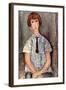 Girl with Blouse-Amedeo Modigliani-Framed Art Print