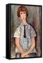 Girl with Blouse-Amedeo Modigliani-Framed Stretched Canvas