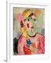 Girl with Blue Eyes and a Plait (Maedchen Mit Blauen Augen Und Einem Zopf), C. 1916-Alexej Von Jawlensky-Framed Giclee Print