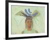 Girl with Blue Fish-David Alan Redpath Michie-Framed Giclee Print