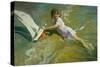 Girl with Boat-John Asaro-Stretched Canvas