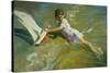 Girl with Boat-John Asaro-Stretched Canvas