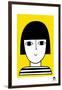 Girl with Bob Yellow-Jane Foster-Framed Art Print