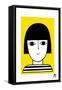 Girl with Bob Yellow-Jane Foster-Framed Stretched Canvas